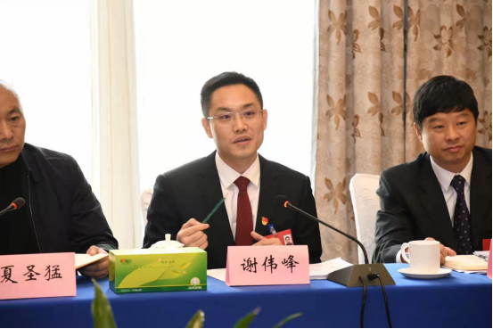 区委副书记,区长谢伟峰.